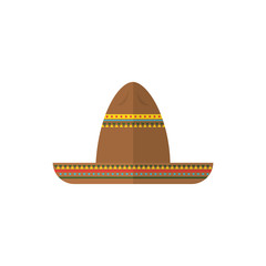 Isolated mexican hat vector design