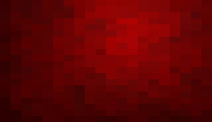 Red Grid Mosaic Background, Creative Design Templates. abstract colorful gradient rectangles check . Background of squares Different pixel pattern shades.