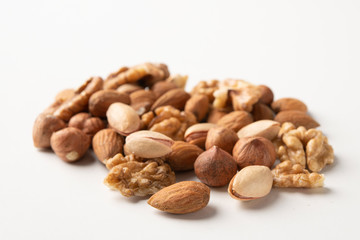Close up mixed nuts