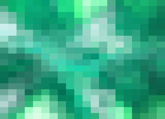 Abstract Green geometric Background, Creative Design Templates. Pixel art Grid Mosaic, 8 bit vector background.