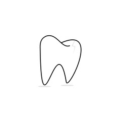 Dental toot vector icon design