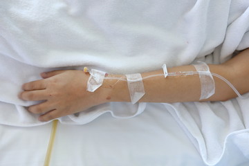 iv infusion saline intravenous injection medicine for healing patient illness in hospital