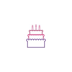 Birthday logo template vector icon design