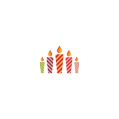 Birthday logo template vector icon design
