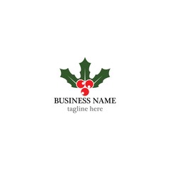 Christmas logo template vector icon design