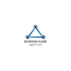 Triangle logo template icon design