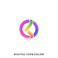 Abstract Sphere Colorful Illustration Vector Design Template