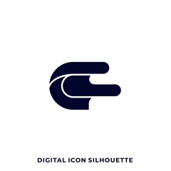 Abstract Sphere Dimensional Modern Icon Vector Template