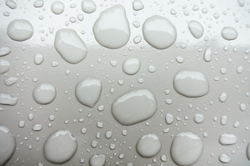 water drops an white background