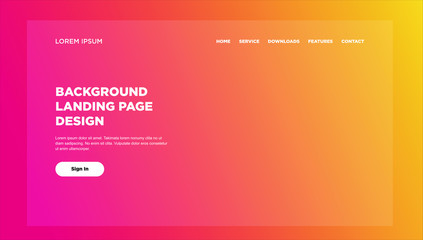 Creative abstract gradient for website and landing page template