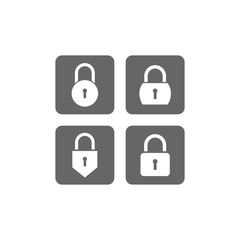 lock icon vector design symbol