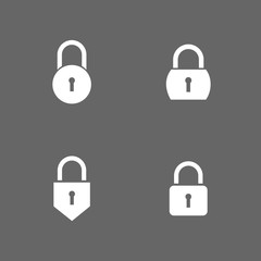lock icon vector design symbol