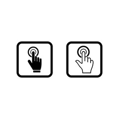 hand cursor icon vector design symbol