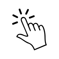 hand cursor icon vector design symbol