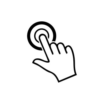 hand cursor icon vector design symbol