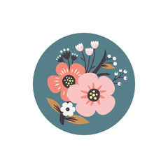 Pin design with Beautiful Floral