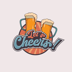 vintage badges brewery, beer shop, emblems and logo