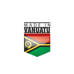 Vanuatu flag, vector illustration on a white background
