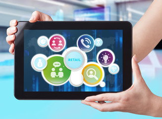 Planning marketing strategy. Business, Technology, Internet and network concept. Business man...