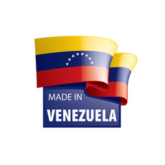 Venezuela flag, vector illustration on a white background