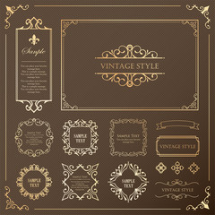 高級　フレーム　ビンテージ　アンティーク調　コピースペース　ラグジュアリー