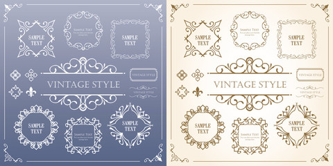 高級　フレーム　ビンテージ　アンティーク調　コピースペース　ラグジュアリー