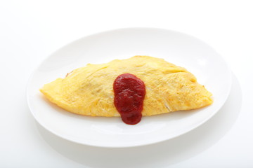 Simple omelet rice image