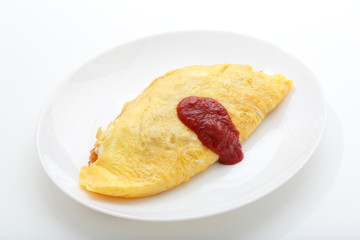 Simple omelet rice image