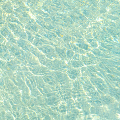 Swimming pool and sunlight reflection