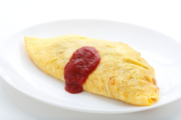 Simple omelet rice image