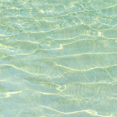 Swimming pool and sunlight reflection