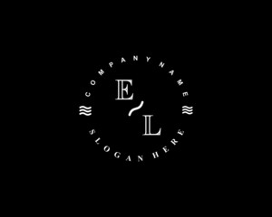Fototapeta premium Initial EL vintage logo template