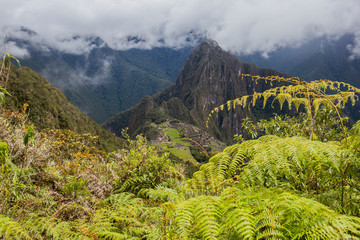 view of mountains Machu Picchu Perú
