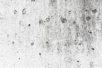 Abstract crack line old aged concrete wall have damaged textures white grey color background pattern 