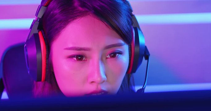 cyber sport gamer playing game