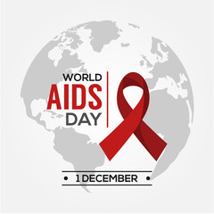 World Aids Day Vector Design Template