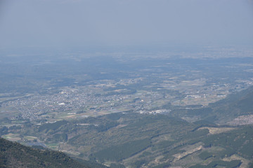 Fototapeta na wymiar 鰐塚山からの眺め