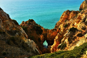 an area with eroded soil