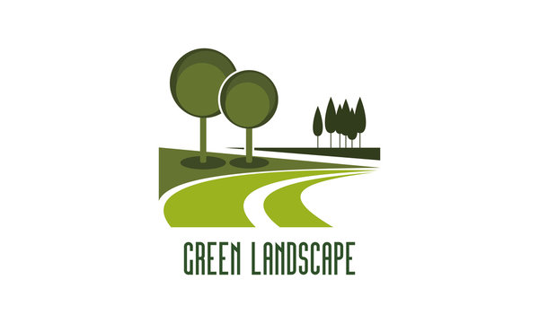 Green Nature Landscape And Gardening Company Vector