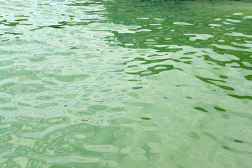 Reflections on a surface of a water