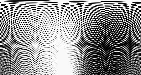  Wave halftone pop art background abstract vector comics style blank layout template with clouds beams and isolated dots pattern. For sale banner for your designe 1960s. with copy space eps10