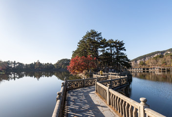 mount lu landscape in autumn