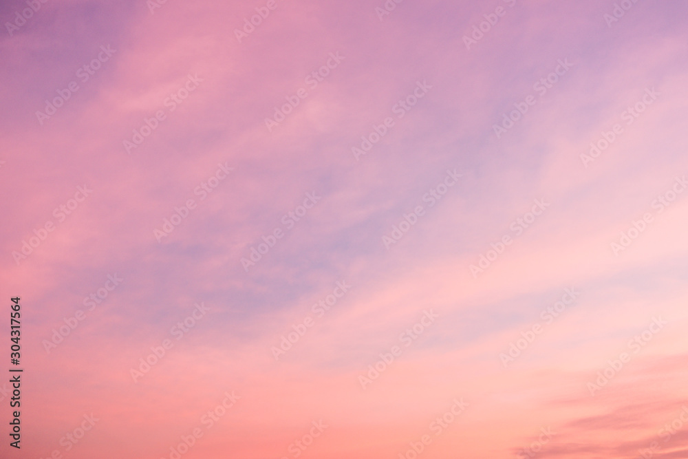 Wall mural bright orange sky and cloud and light of the sun set