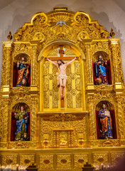 Fototapeta na wymiar Basilica Altar San Fernando Cathedral San Antonio Texas