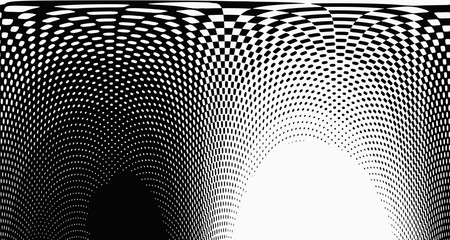 Wave halftone pop art background abstract vector comics style blank layout template with clouds beams and isolated dots pattern. For sale banner for your designe 1960s. with copy space eps10