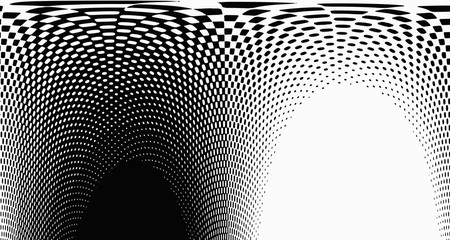 Wave halftone pop art background abstract vector comics style blank layout template with clouds beams and isolated dots pattern. For sale banner for your designe 1960s. with copy space eps10