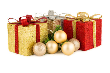 Christmas gifts and balls