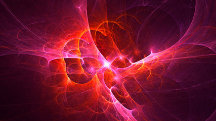 3D rendering abstract fantasy light fractal background