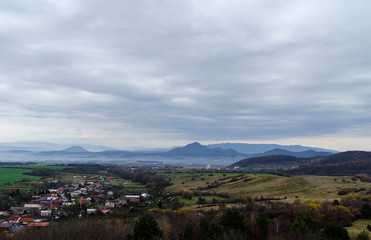 Fototapeta na wymiar słowacja panorama na Preszów 