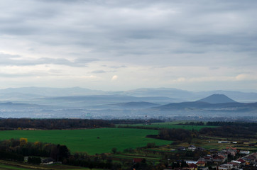 Fototapeta na wymiar słowacja panorama na Preszów 